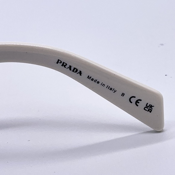 NEW PRADA PR27ZS WHITE UNISEX SUNGLASSES PR 27ZS 17K08Z NEW COLLECTION PRADA - Picture 12 of 14